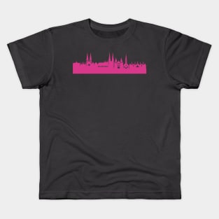 Lübeck skyline pink Kids T-Shirt